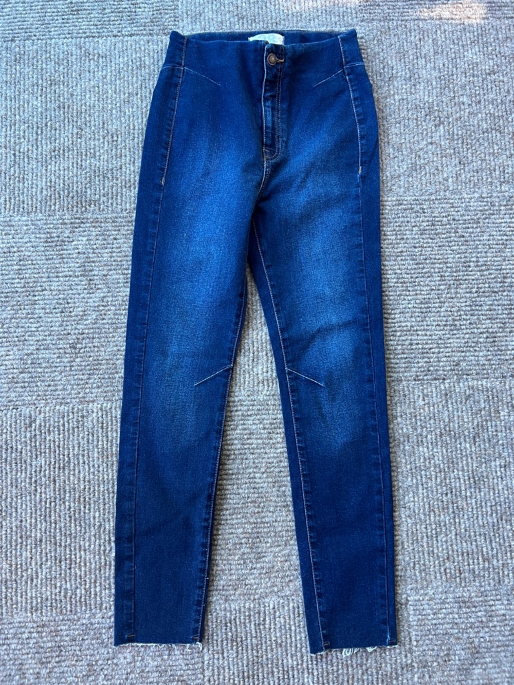 We The Free Dark Wash Denim High-Rise Skinny Jeans 28 Indie Sleaze Festival FP